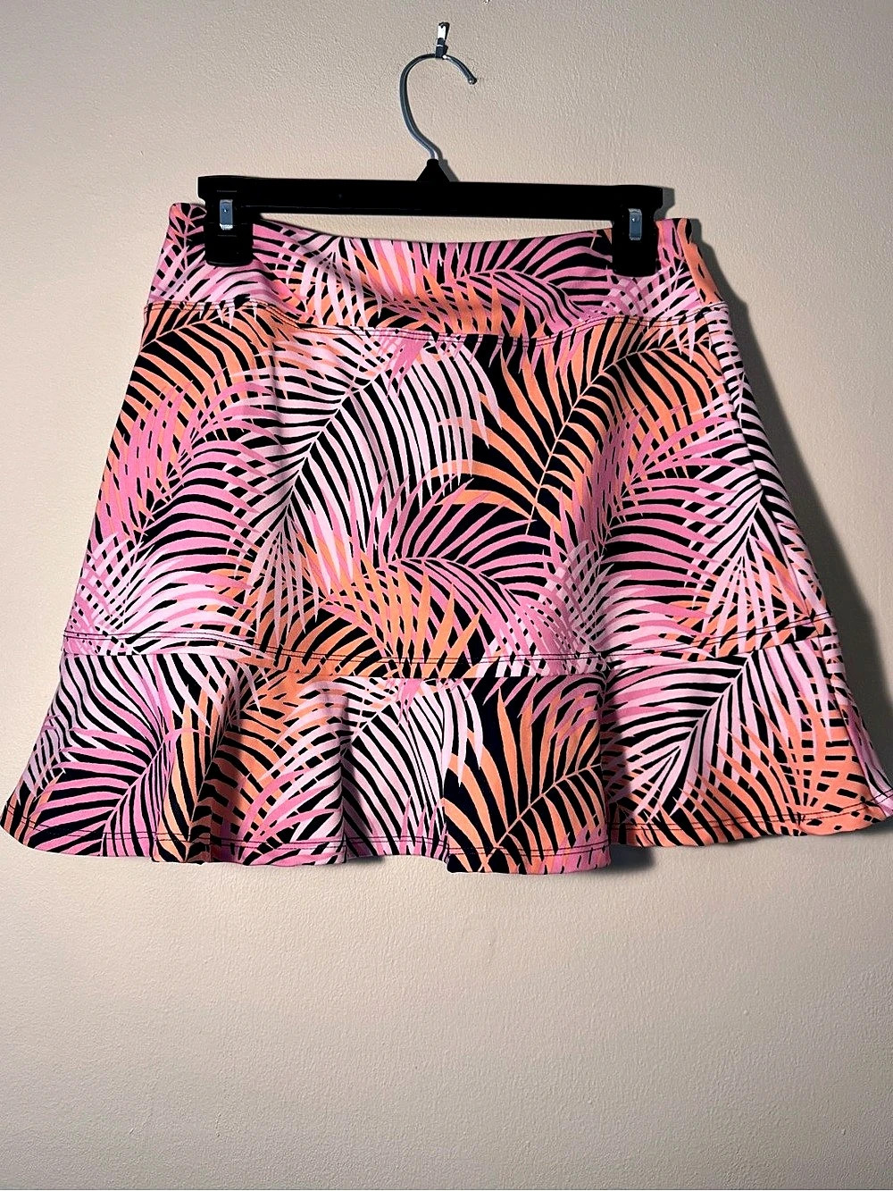 Tommy Bahama Everyday Active Tropical Palm Print Skort Women's Pink & Navy